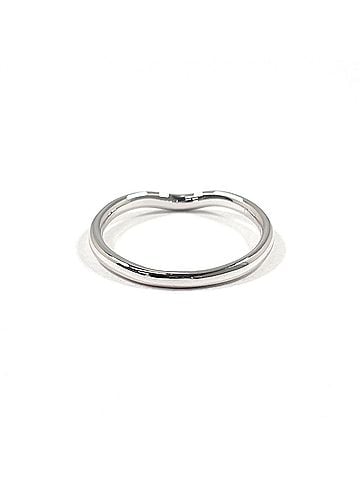 Tiffany & Co. TIFFANY&amp;Co. Tiffany Curved Band Ring, Elsa Peretti design, Pt950 platinum, 16.5cm, silver, men's. (view 2)