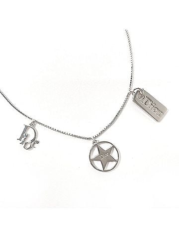 Christian Dior Christian Dior necklace, metal, silver, for women. (view 1)