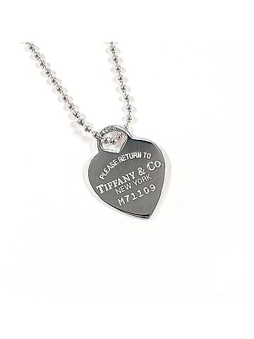 Tiffany & Co. TIFFANY&amp;Co. Tiffany Heart Tag Return to Silver Necklace, Sterling 925, Women's (view 1)