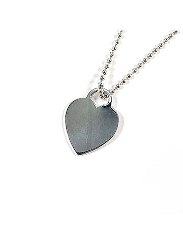 Tiffany & Co. TIFFANY&amp;Co. Tiffany Heart Tag Return to Silver Necklace, Sterling 925, Women's (view 2)