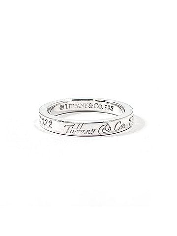 Tiffany & Co. TIFFANY&amp;Co. Tiffany Notes Narrow New York Ring, Sterling Silver 925, Silver, Women's (view 1)