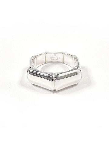 Gucci GUCCI Bamboo Ring, Sterling Silver 925, Silver, Men's (view 1)