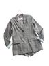 Peruvian Connection Stripes Tan Blue Blazer Size 12 - photo 1