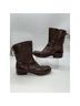 Born 100% Leather Solid Brown Ankle Boots Size 9 - photo 5