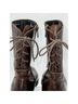 Born 100% Leather Solid Brown Ankle Boots Size 9 - photo 9