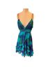 Arden B. 100% Polyester Tropical Teal Blue Green Purple Casual Dress Size XS - photo 1