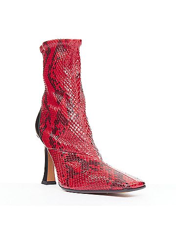 Céline Celine Madame Flared Leather Boots (view 2)