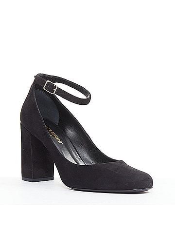 Saint Laurent Saint Laurent Suede Leather Mary Jane Pumps (view 2)