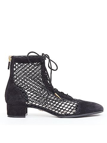 Christian Dior Christian Dior Suede Lace Up Boots (view 1)