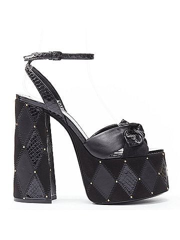 Saint Laurent Saint Laurent Paige Patchwork Stud Sandals (view 1)
