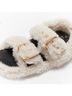 MARNI 100% Wool White Marni White Shearling Flat Sandals Size EU 38 - photo 7