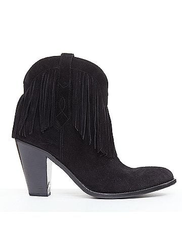 Saint Laurent Saint Laurent Curtis Suede Western Boots (view 1)