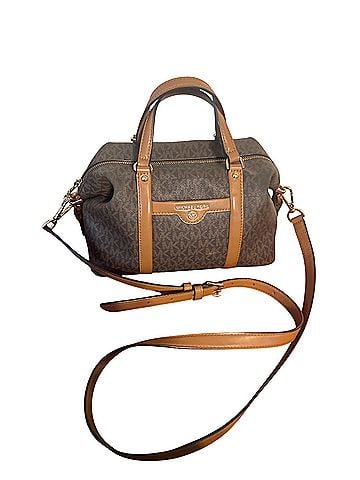 Michael Kors Leather Satchel (view 1)