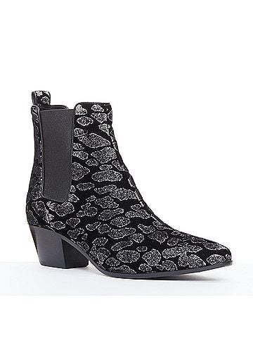 Saint Laurent Saint Laurent Velvet Chelsea Boots (view 2)