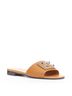 Hermès 100% Leather Brown Hermes Leather Flat Sandal Size EU 37 1/2 - photo 2