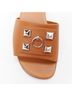Hermès 100% Leather Brown Hermes Leather Flat Sandal Size EU 37 1/2 - photo 10