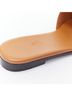 Hermès 100% Leather Brown Hermes Leather Flat Sandal Size EU 37 1/2 - photo 8