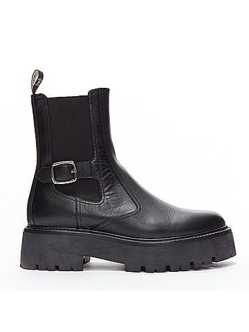 Céline Celine Chelsea Leather Biker Boots (view 1)