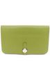 Hermès 100% Leather Green Hermes Leather Long Wallet One size - photo 1