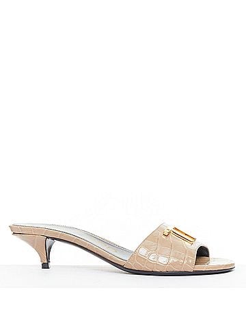 Tom Ford Tom Ford Croc Embossed Leather Sandal (view 1)