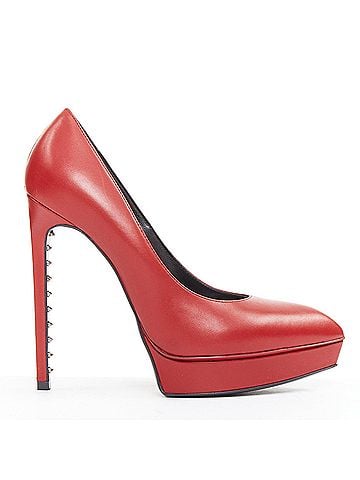 Saint Laurent Saint Laurent Janis Leather Studded Pumps (view 1)