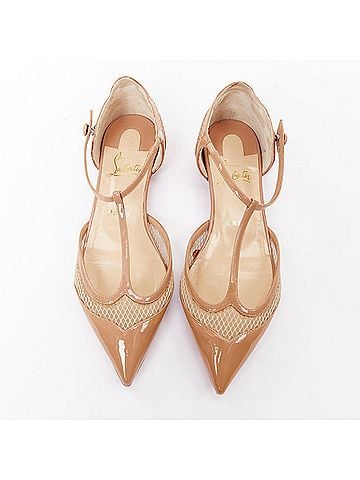 Christian Louboutin Christian Louboutin 2016 Patent Mesh Flats (view 1)