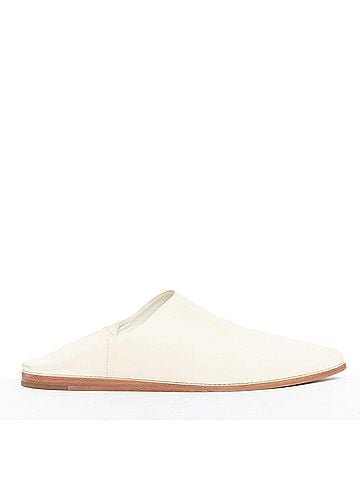 Céline Celine Leather Gold Logo Slippers (view 2)