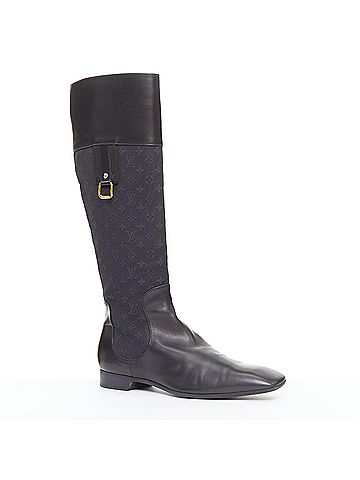 Louis Vuitton Louis Vuitton Monogram Canvas Riding Boots (view 2)