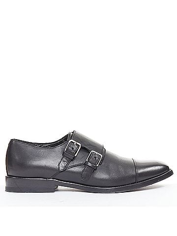 Saint Laurent Saint Laurent Leather Double Monk Strap Shoes (view 1)