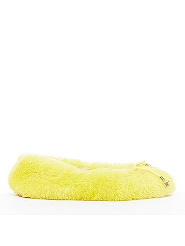 Céline Celine Plush Furry Ballet Flats (view 2)