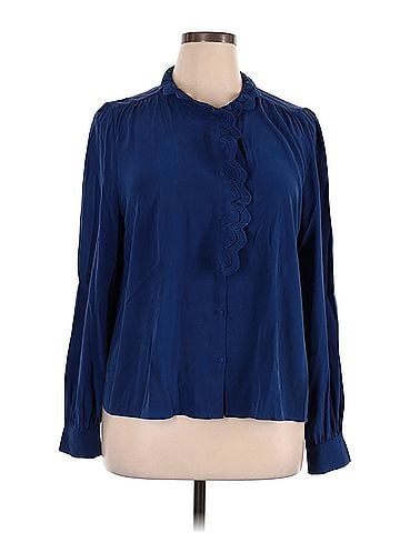 Sézane Sézane 3/4 Sleeve Silk Top (view 1)