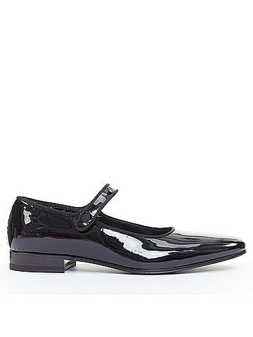 Saint Laurent Saint Laurent Patent Grosgrain Mary Jane Flats (view 1)