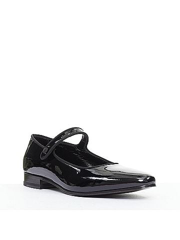 Saint Laurent Saint Laurent Patent Grosgrain Mary Jane Flats (view 2)