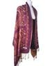 Pashmina 100% Pashmina Floral Paisley Purple Multi Color Wrap One size - photo 4