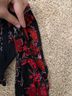 Raga Floral Black Red Long Sleeve Blouse Size S - photo 5