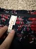 Raga Floral Black Red Long Sleeve Blouse Size S - photo 3