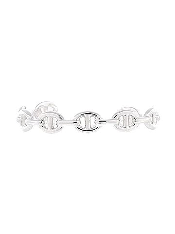 Hermès Chaine d'Ancre Enchainee Cuff Bracelet Sterling Silver Medium (view 1)