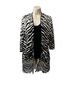 Chico's 60% Cotton 40% Rayon 100% Polyester Zebra Print Black White Cardigan Size S - photo 1