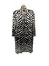 Chico's 60% Cotton 40% Rayon 100% Polyester Zebra Print Black White Cardigan Size S - photo 2
