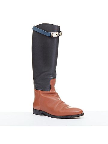 Hermès Hermes Calfskin Riding Boots (view 2)