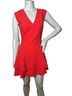 Alice + Olivia 100% Polyester Solid Red Cocktail Dress Size 4 - photo 1