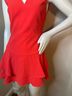 Alice + Olivia 100% Polyester Solid Red Cocktail Dress Size 4 - photo 5