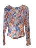 Anthropologie Tie-dye Orange Long Sleeve Blouse Size M - photo 2