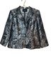 Lafayette 148 New York 100% Polyester Animal Print Gray Blazer Size 12 - photo 1