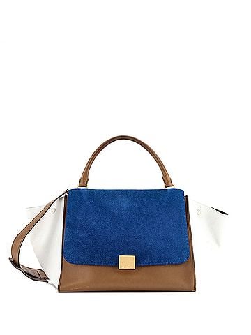 Céline Tricolor Trapeze Bag Suede Medium (view 1)