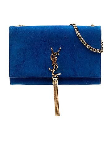 Saint Laurent Medium Suede Monogram Kate Tassel Crossbody (view 1)