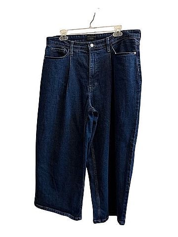 Banana Republic High Rise Pleated Wide Leg Crop Jeans Jeans (view 1)