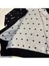 Halogen Polka Dots Black White Wool Cardigan Size M - photo 5
