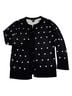 Halogen Polka Dots Black White Wool Cardigan Size M - photo 1