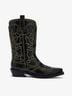 Ganni Solid Black Yellow Boots Size EU 39 - photo 3